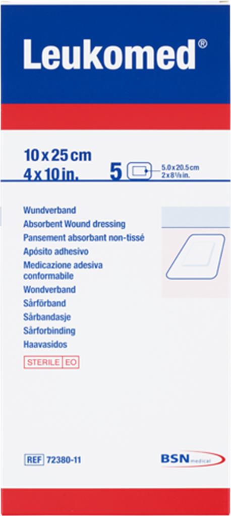 Bild på Leukoplast Leukomed Snabbförband 10 x 25 cm, 5 st 