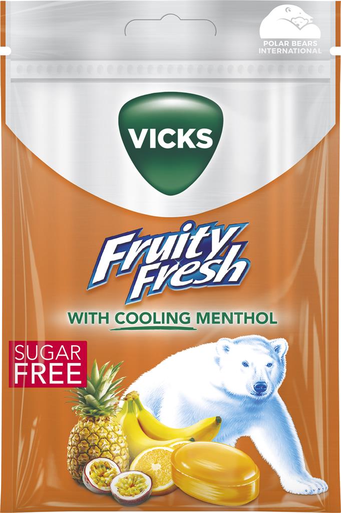Bild på Vicks Multifruit Sugar free, 72 g
