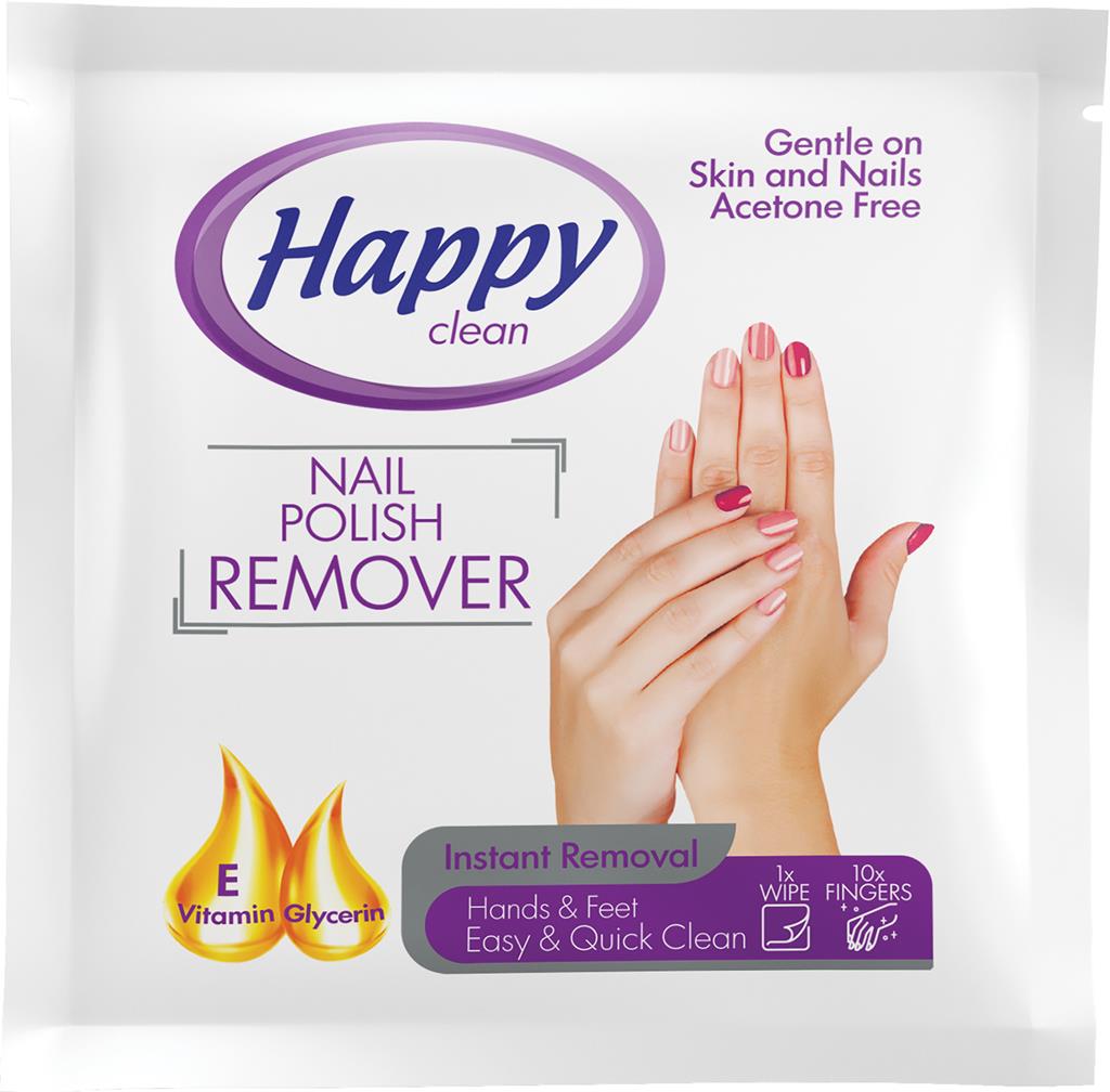 Bild på Happy Nail polish remeover wipes, 10 st