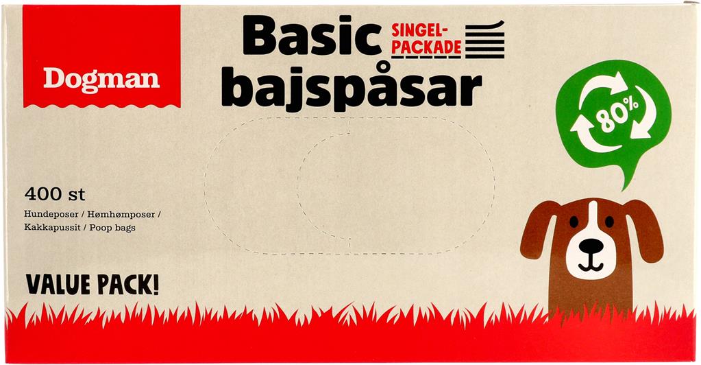 Bild på Dogman Bajspåsar singelp, 400 st
