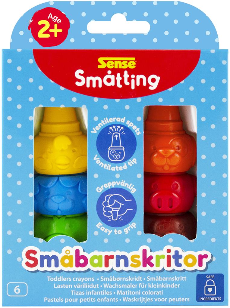 Bild på Sense Småbarnskritor, 6 st