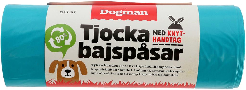 Bild på Dogman Tjocka bajspåsar Turkos, 50 st