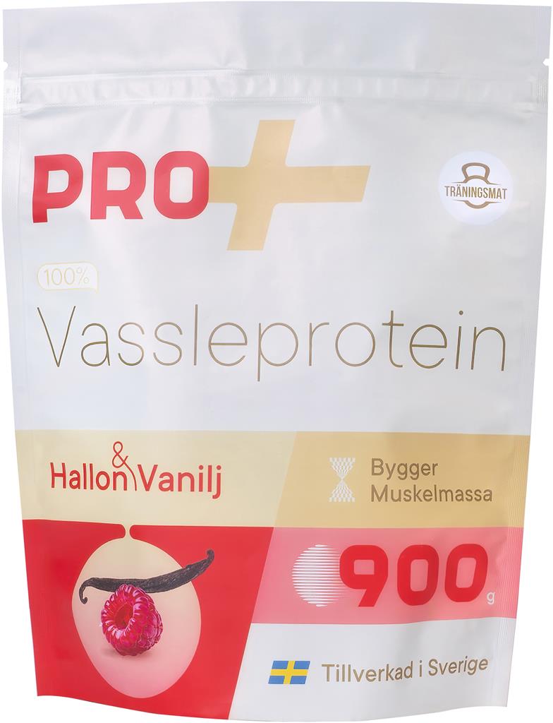 Bild på Träningsmat Proplus Proteinpulver Vanilj & Hallon, 900 g