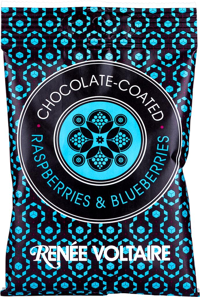Bild på Renée Voltaire Hallon & Blåbär i Choklad, 55 g