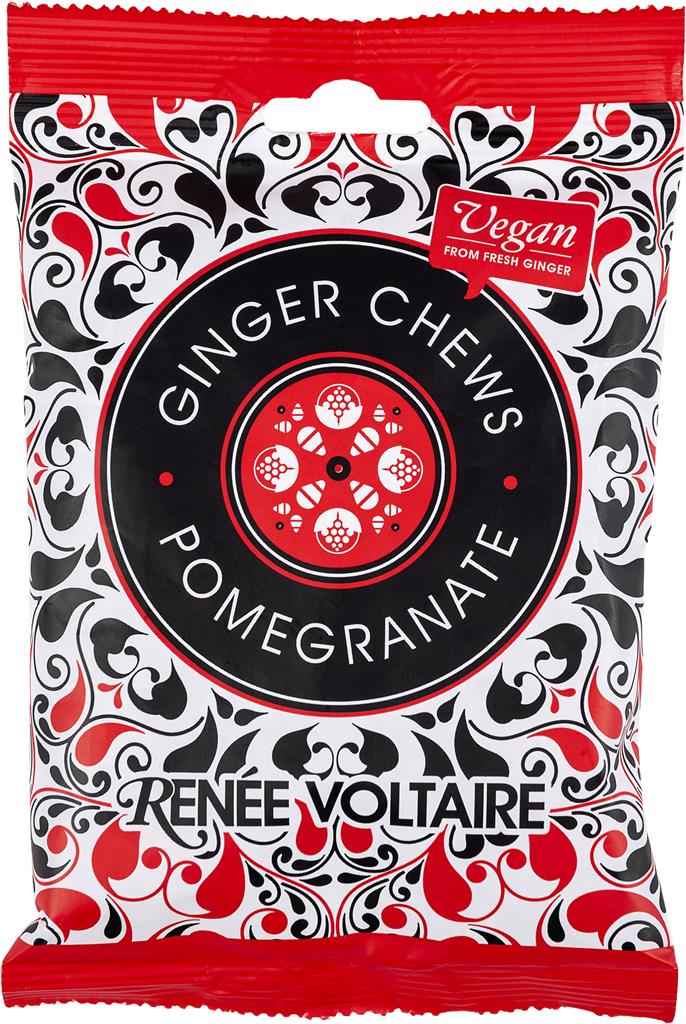 Bild på Renée Voltaire Ginger Chews – Granatäpple, 120 g