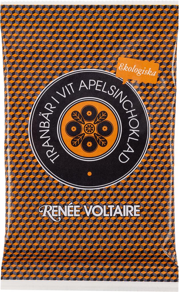 Bild på Renée Voltaire Tranbär i Vit Apelsinchoklad, 45 g