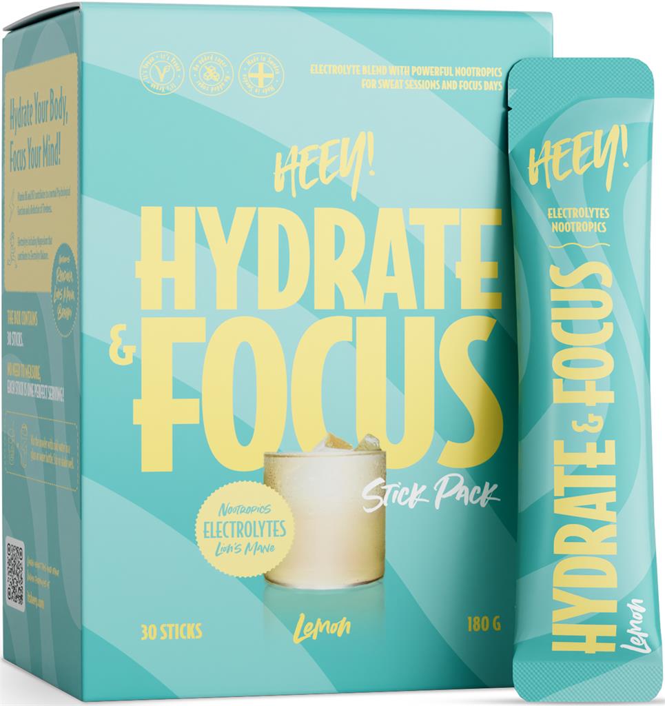 Bild på Heey! Hydrate & Focus Lemon Stick Pack, 30 st