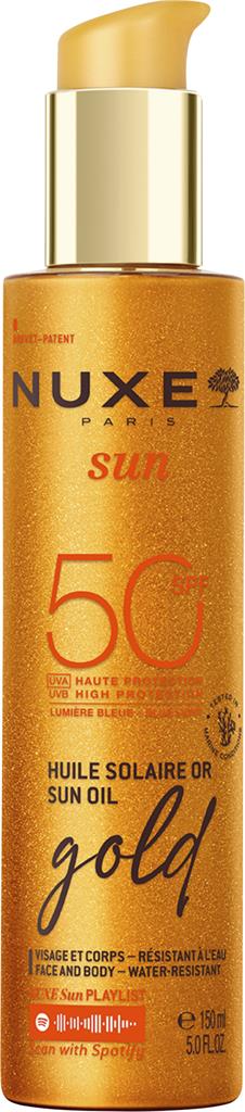 Bild på Nuxe Sun Tanning Oil Gold Spf 50, 150 ml