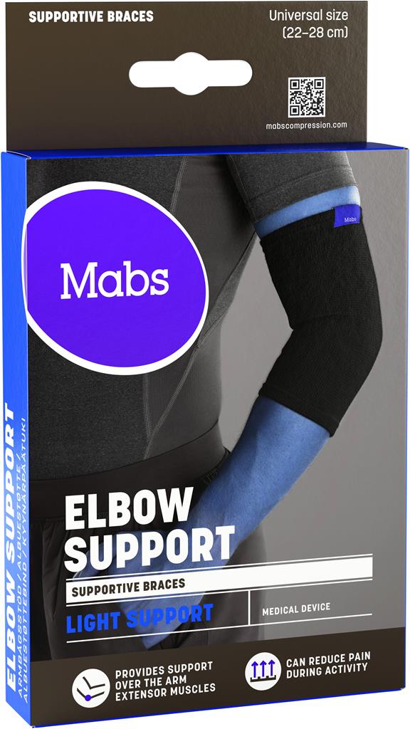 Bild på MABS Elbow black one size, 1 st