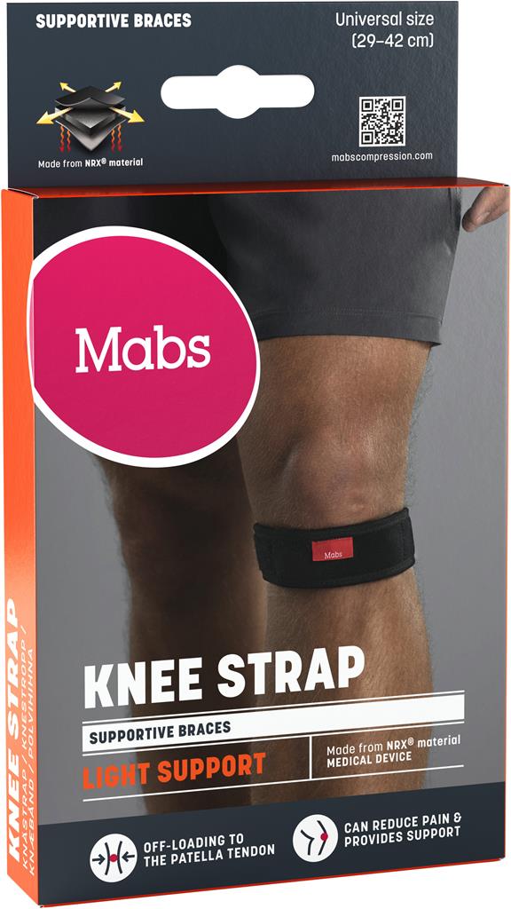 Bild på MABS Knee strap black one size, 1 st