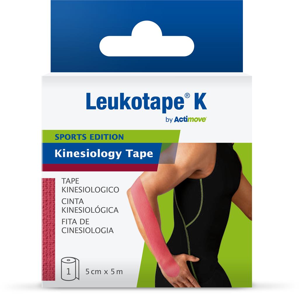 Bild på Leukotape K by Actim Kinesiotejp 5 cm x 5 cm, 1 st