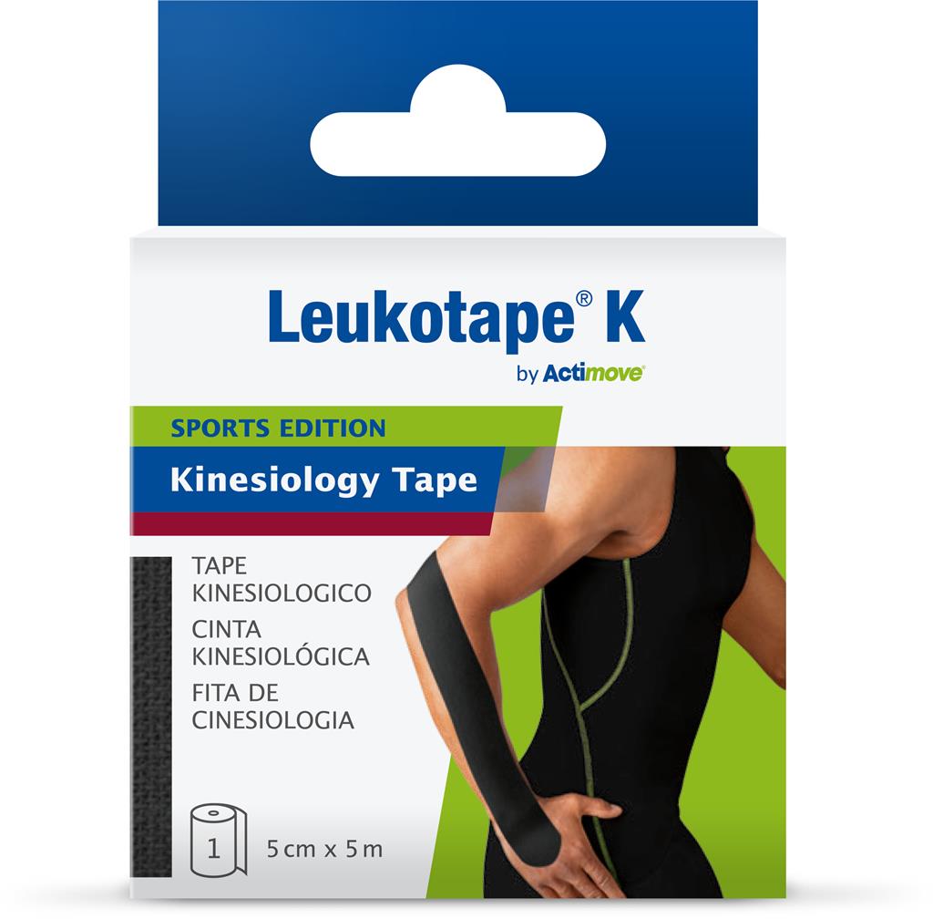 Bild på Leukotape K by Actim Kinesiotejp 5 cm x 5 cm, 1 st