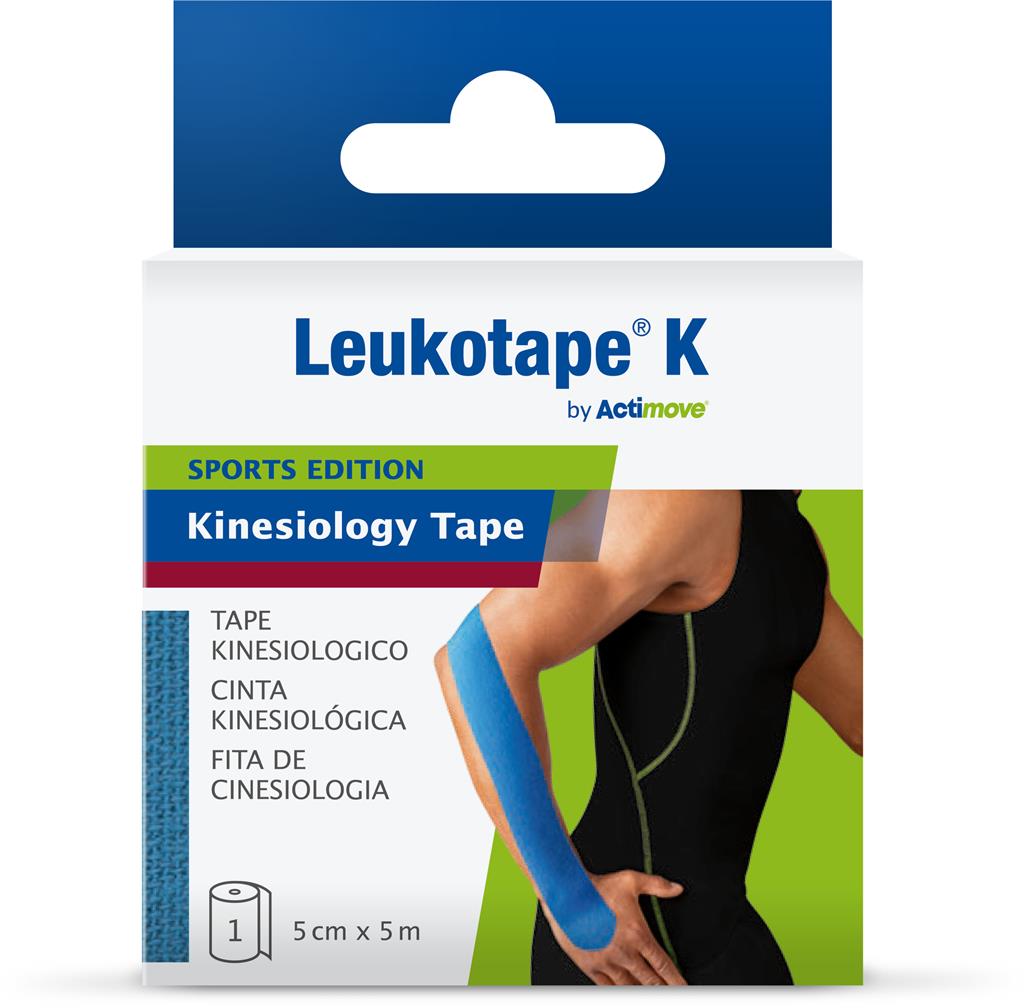 Bild på Leukotape K by Actim Kinesiotejp 5 cm x 5 cm, 1 st