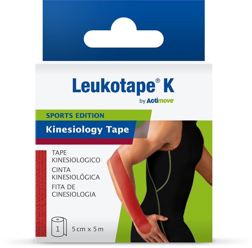 Bild på Leukotape K by Actim Kinesiotejp 5 cm x 5 cm, 1 st