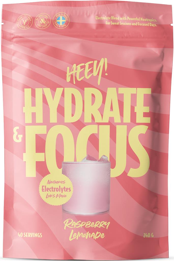 Bild på Heey! Hydrate & Focus Raspberry Lemonade, 240 g
