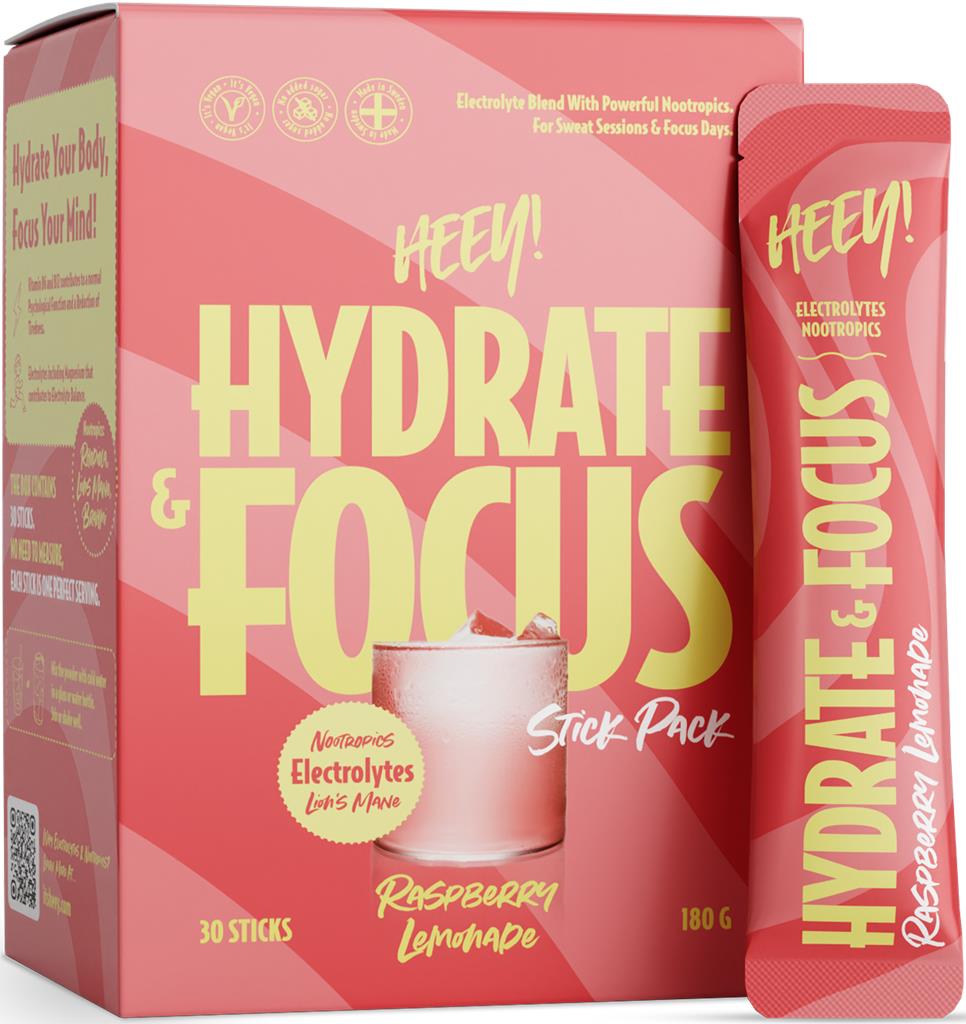 Bild på Heey! Hydrate & Focus Raspberry StickPack, 30 st