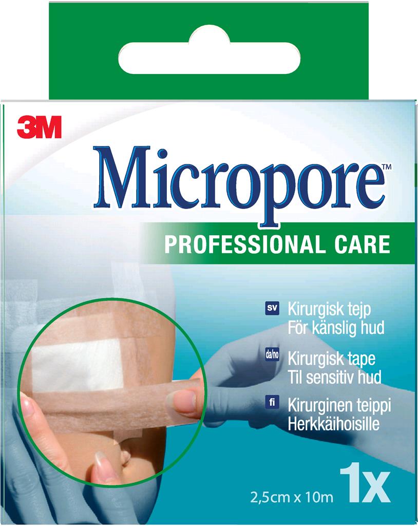 Bild på Micropore Kirurgisk Tejp Refill Brun 2,5 cm x 10 m, 1 st