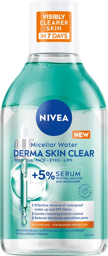 Bild på NIVEA Micellar Water Derma Skin Clear, 400 ml