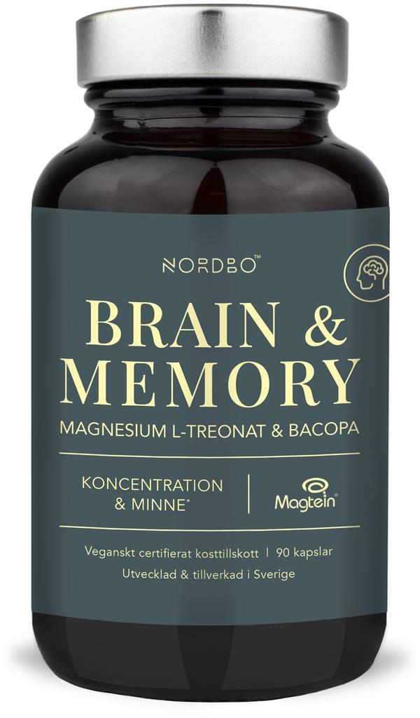 Bild på Nordbo Brain & Memory Magnesium, 90 st