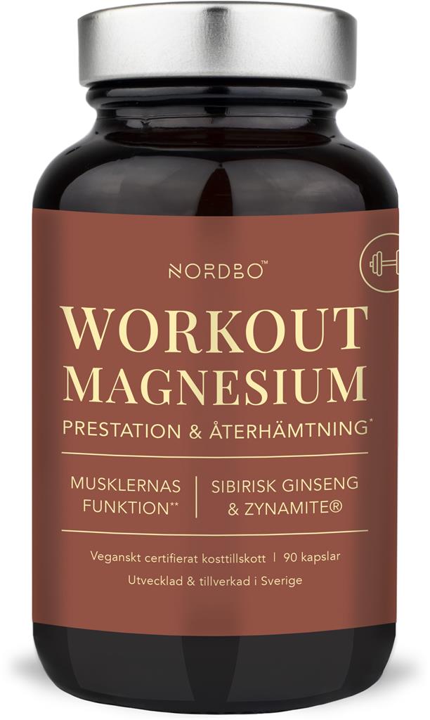 Bild på Nordbo Workout Magnesium, 90 st
