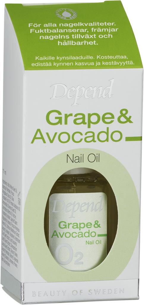 Bild på Depend Grape & Avocado Nail Oil, 1 st