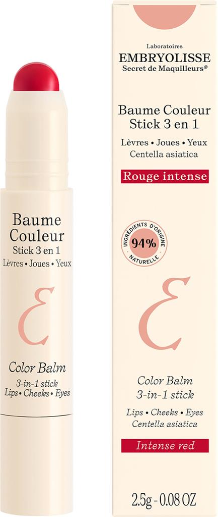 Bild på Embryolisse Color Balm 3-In-1 Stick Intense Red, 2,5 g