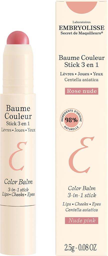 Bild på Embryolisse Color Balm 3-In-1 Stick Nude Pink, 2,5 g