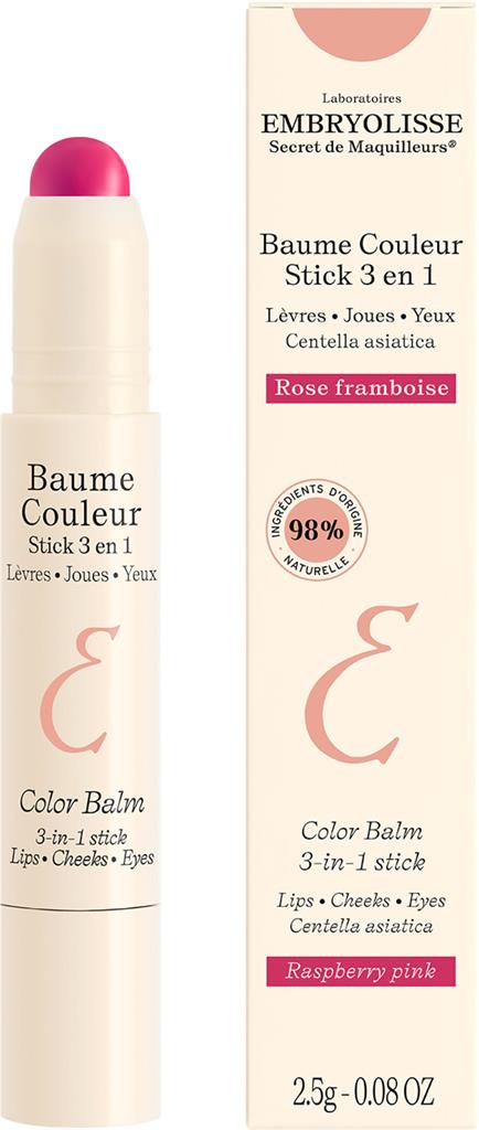 Bild på Embryolisse Color Balm 3-In-1 Stick Raspb Pink, 2,5 g
