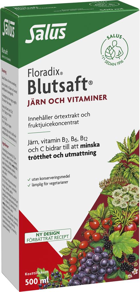Bild på Salus Blutsaft Järn/vitaminer, 500 ml
