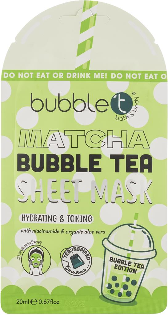 Bild på BubbleT Matcha Bubble Tea Sheet Mask, 20 ml