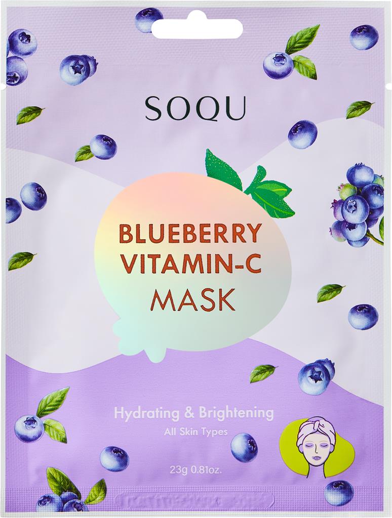 Bild på SOQU BLUEBERRY VITAMIN C SHEET MASK, 1 st
