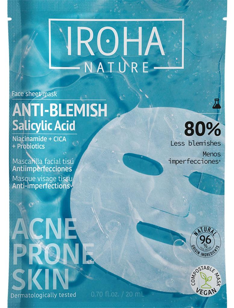 Bild på IROHA Nature Salicylic Acid Face Sheet Mask, 20 ml