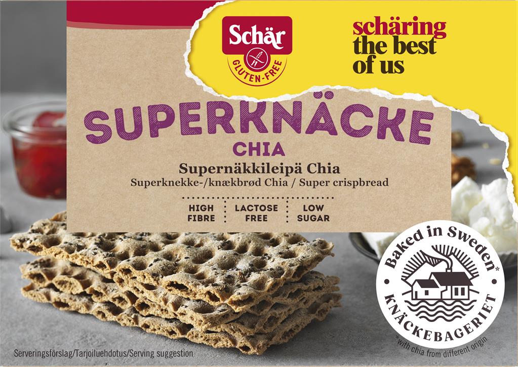 Bild på Schär Superknäcke Chia, 140 g