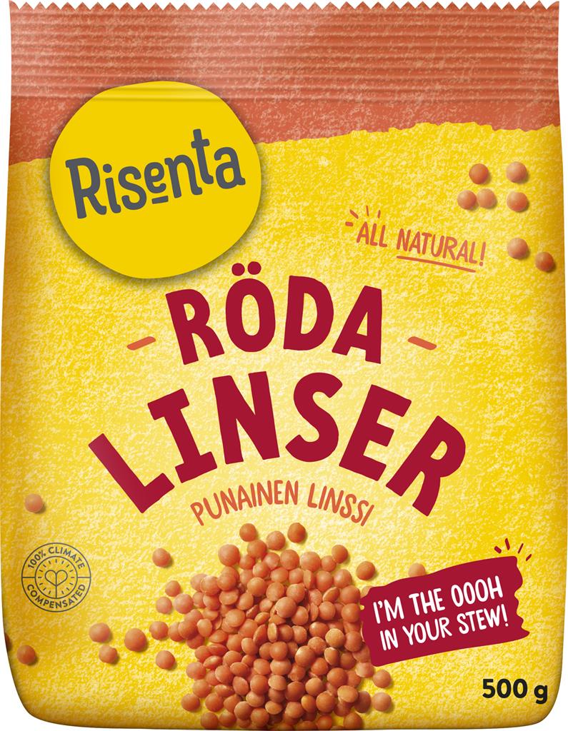 Bild på Risenta Linser Röda, 500 g