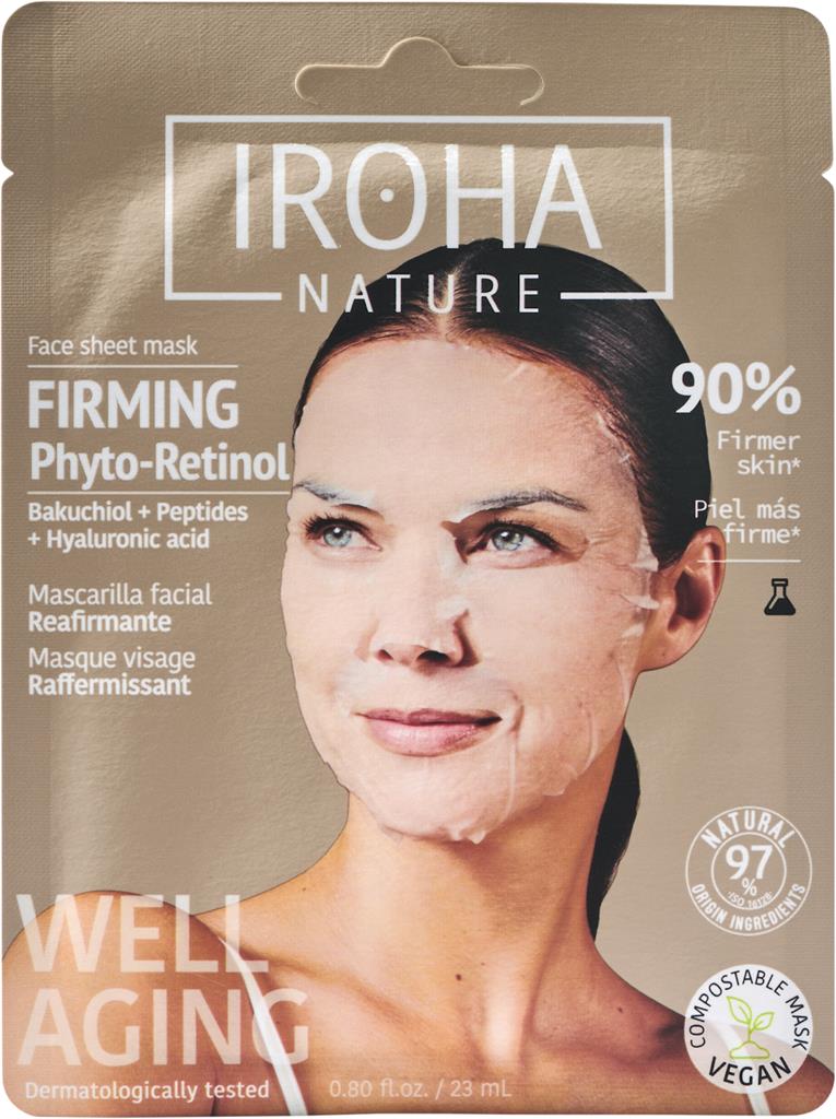 Bild på IROHA Nature Phyto-Retinol Face Sheet Mask, 23 ml