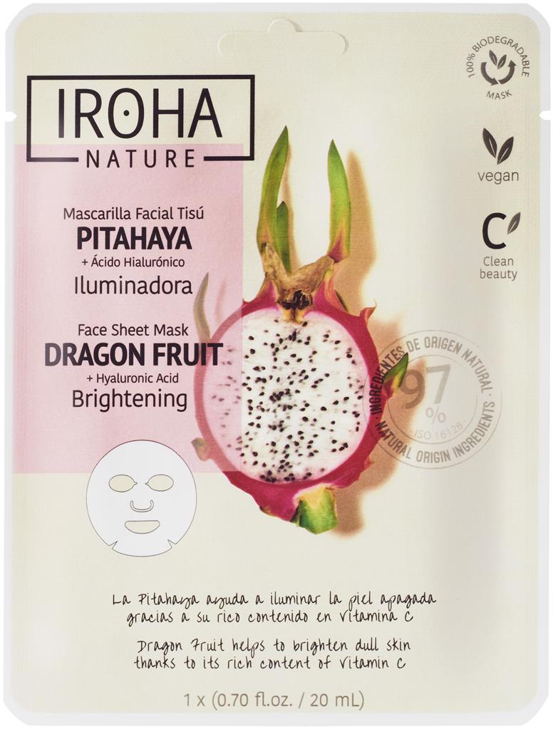 Bild på IROHA Nature Dragon Fruit Face Sheet Mask, 20 ml