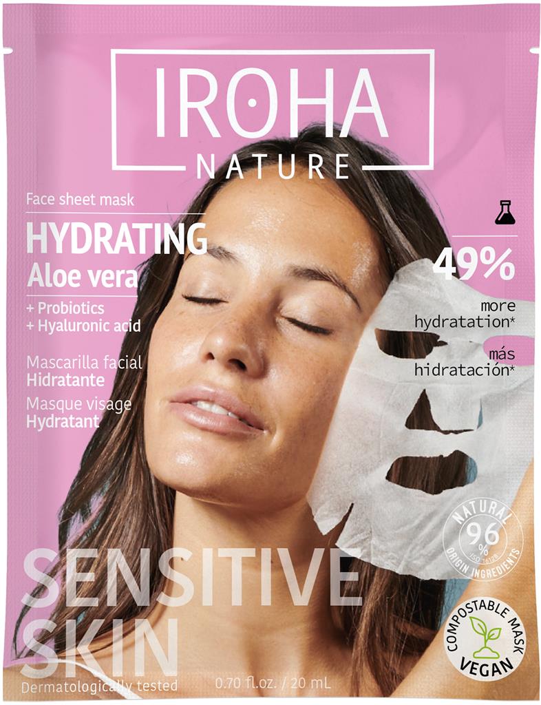 Bild på IROHA Nature Aloe Vera Face Sheet Mask, 20 ml