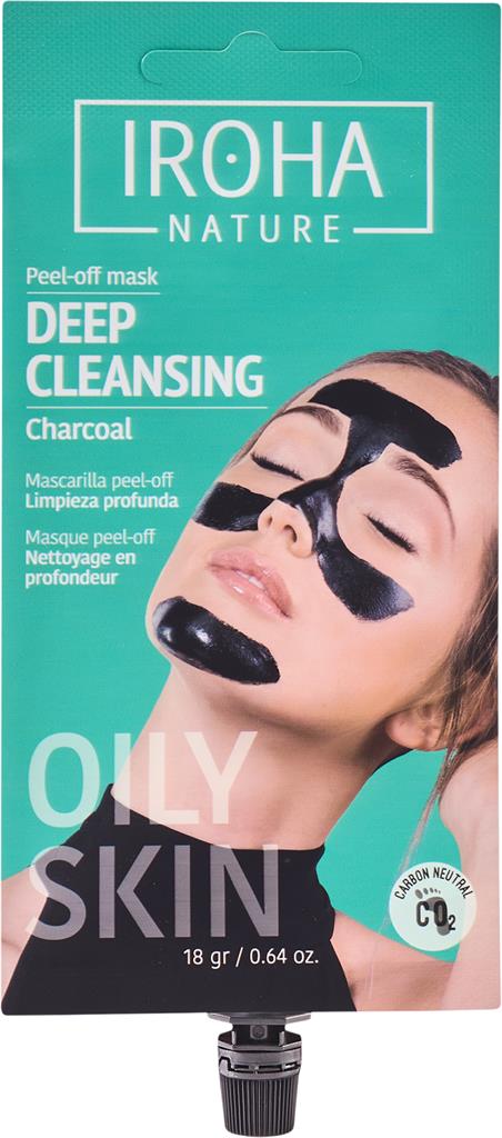 Bild på IROHA Nature Charcoal Peel Off Face Mask, 18 ml