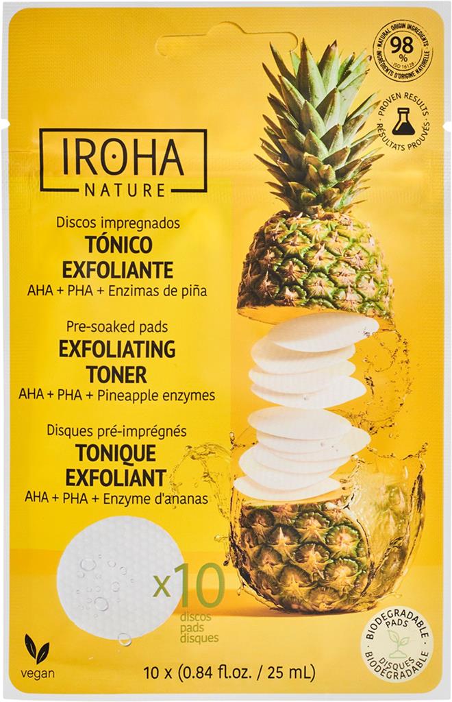 Bild på IROHA Nature AHA+PHA+Pinapple Enzymes Toner Pads, 10 st