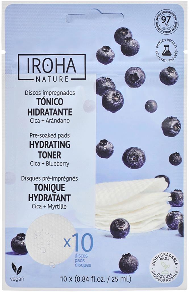 Bild på IROHA Nature Cica + Blueberry Toner Pads, 10 st