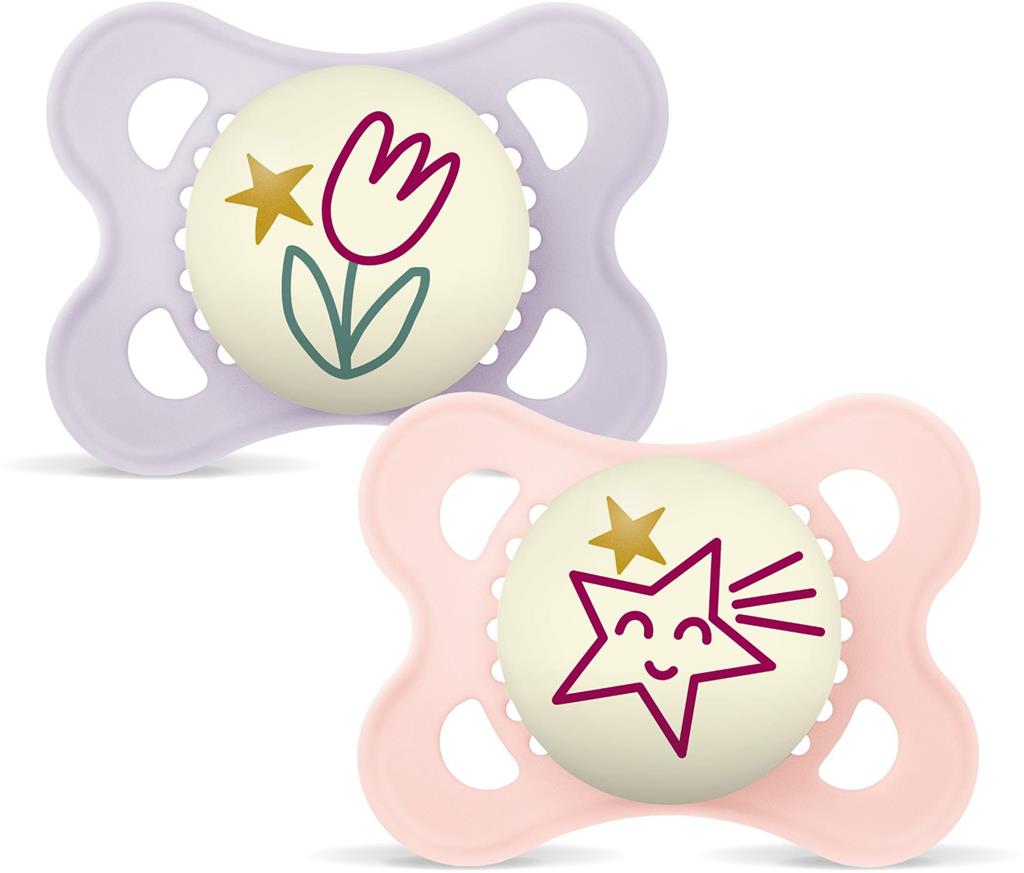 Bild på MAM Original Night Silk 0-6m Pink, 2 st