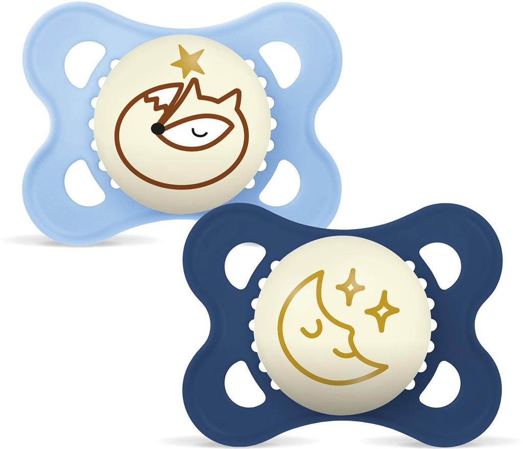 Bild på MAM Original Night Silk 0-6m Blue, 2 st