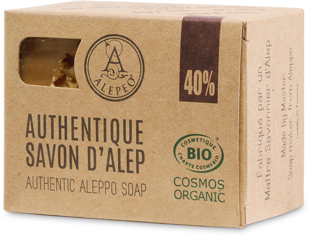 Bild på Alepeo Aleppotvål 40% lagerbärsolja   EKO, 200 g