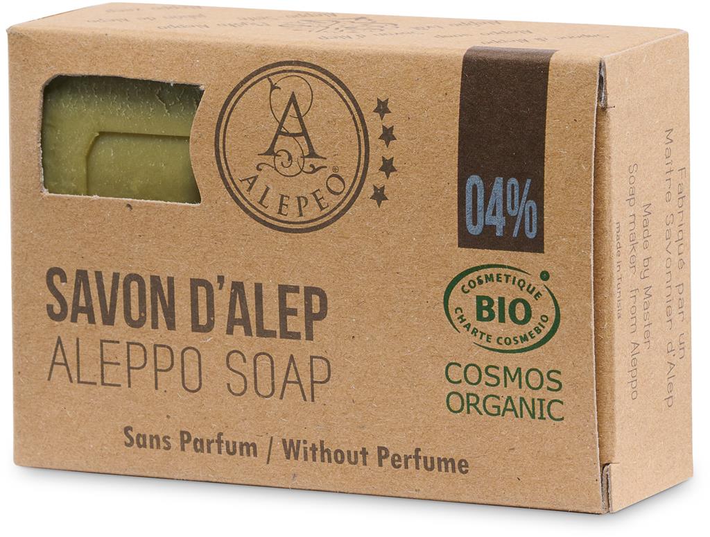 Bild på Alepeo Aleppotvål 4% parfymfri  EKO, 100 g