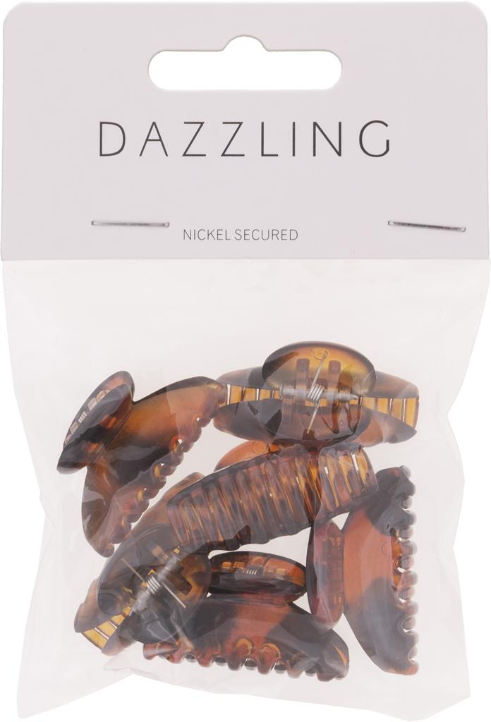 Bild på Dazzling Clips klämmor mellan bruna, 6 st