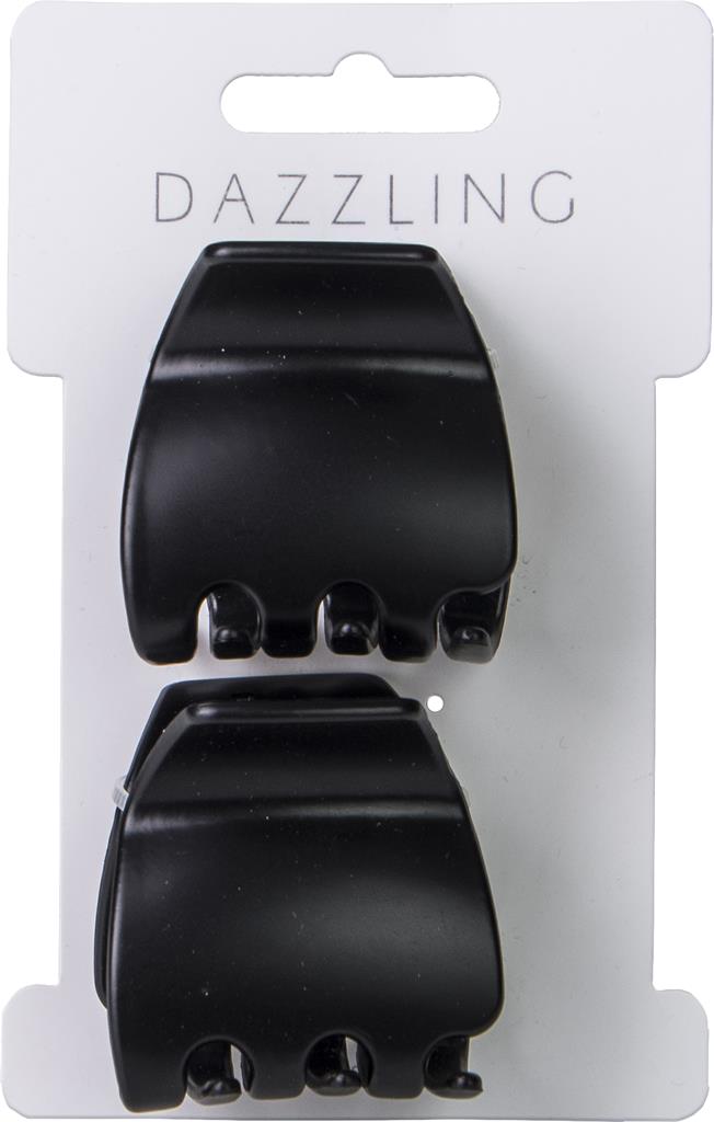 Bild på Dazzling Hårklämmor Svart, 2 st