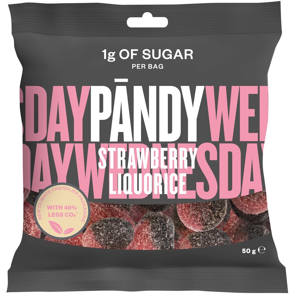 Bild på PÄNDY Candy Strawberry Liquorice, 50 g
