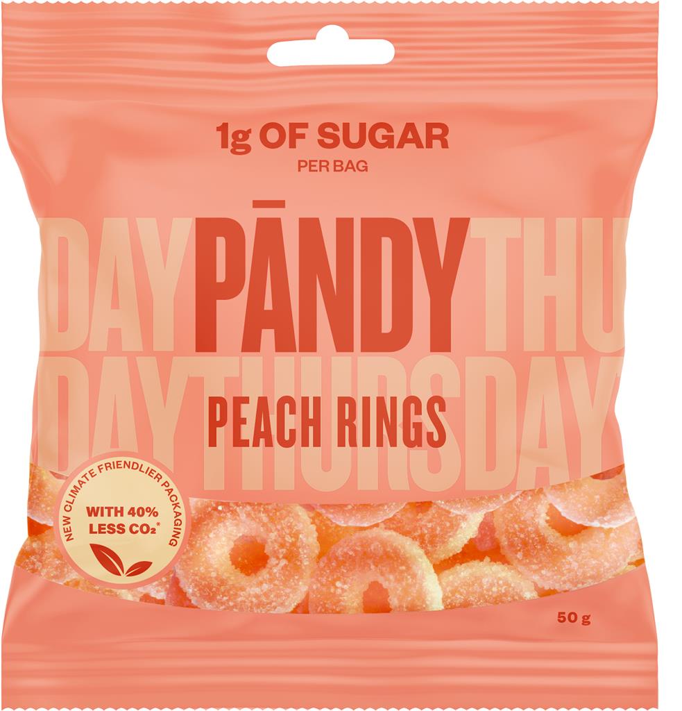 Bild på  Candy Peach Rings, 50 g