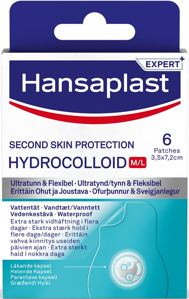Bild på Hansaplast Hydrocolloid M/L 3,5 x 7 cm, 6 st