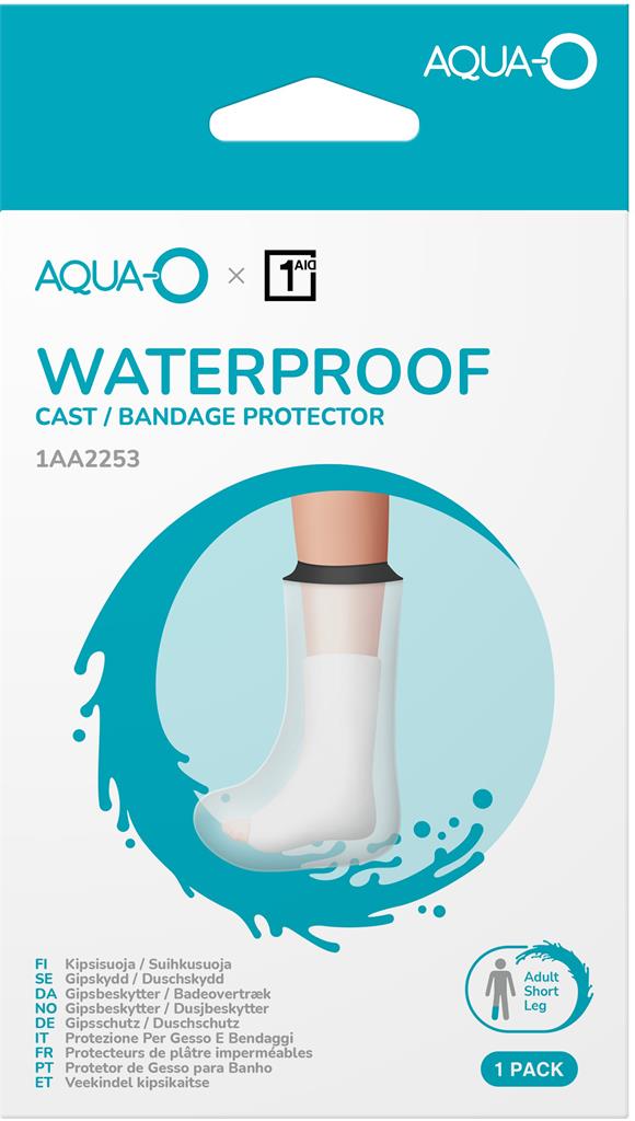 Bild på One-Aid Duschskydd Silikon Vuxen Kort Ben, 1 st